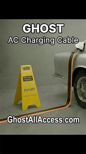 GHOST makes FLAT AC Charging Cables #electricvehicles