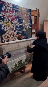 90K views · 815 reactions | Sabra Saoud cutting off two new tapestries. Both tapestries took 8 months to complete. "Corals & Fish", followed by "Ibis and plants" | Ramses Wissa Wassef Art Center - Egypt | Facebook