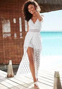 White Lace Maxi Overlay Romper X30235