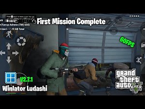 🔥GTA V FPS Boost For All Devices | Winlator Bionic Ludashi 2.7.1 | Snapdragon 870 | Without Mod🔥