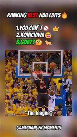 Ranking Best NBA Edits🔥​ #nba #basketball #shorts