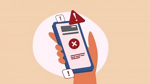 Download Mobile phone hijacking or hacking animation allert concept for business and technology for free