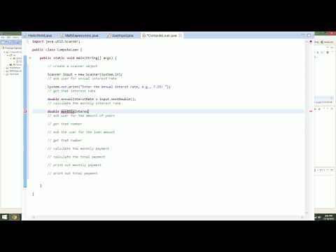 Java: Compute Loan w/ User Input [TUTORIAL] (Eclipse)