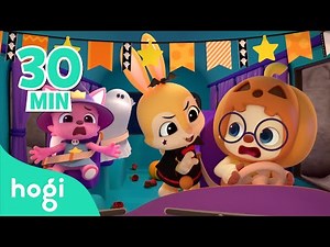 The Wheels on the Halloween Bus | Halloween Sing Along & Learn Colors Compilation | Pinkfong & Hogi