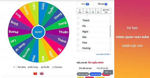 * Hướng dẫn nhúng Vòng Quay May Mắn vào website
