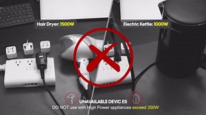 DOACE 500W Travel Adapter Voltage Converter, 220V to 110V Pure Sine Wave Step-Down Transformer for Europe UK AU Travel, for Hair Straighteners, Cameras & Devices