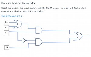 Please see the circuit diagram belowList all the faults in thi... | Filo