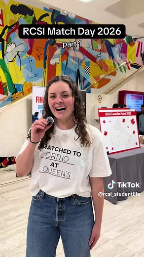 Congratulations to our incredible students who successfully matched back to residency in Canada today! So much joy in one room 🥰🩺 #rcsi #medstudent #carms #matchday #canada