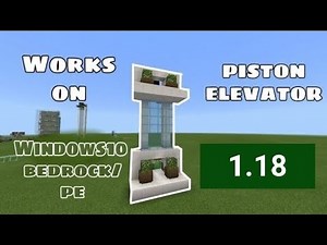 How to make a piston elevator in Minecraft 1.18 (Bedrock/Mcpe)
