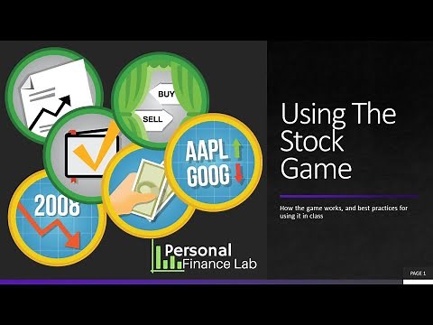 Personal Finance Lab - Using The Stock Game In Class