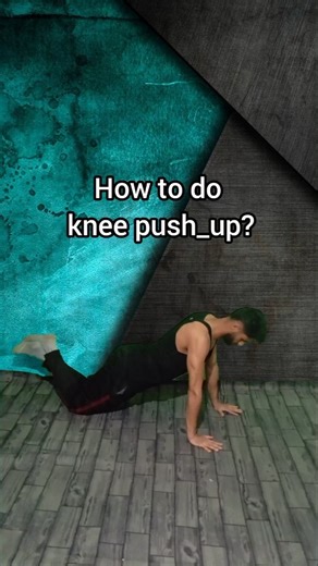 How to do knee push_ups? #workout #fitness #pushups #bodyweightworkout #shorts
