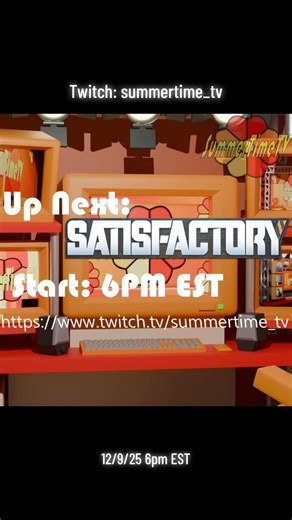 Streaming Satisfactory Tonight! #twitchstreamer #vtuber #streamer #satisfactory