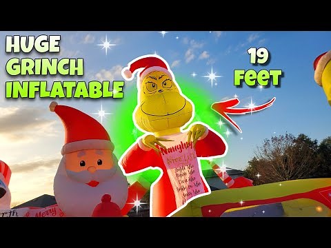 Colossal Grinch Christmas Inflatable 50% off!