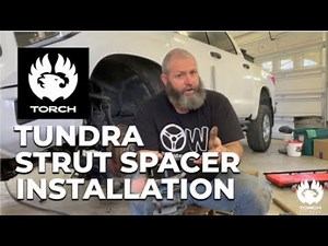 TORCH Off Road 2007-2021 Toyota Tundra 3" Front 2" Rear Leveling Lift Kit Strut Spacer Installation