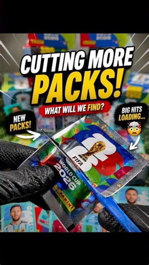 ✂️📦 Cutting more Panini World Cup 2026 packs! 🤯⚽ What incredible sticker will we pull next? 🔥👀