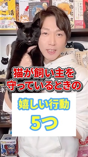 猫が飼い主を守ってるときの嬉しい行動５つ #猫 #猫のいる暮らし #ねこ