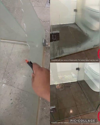 How to remove soap scum from shower glass door ?
