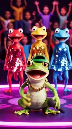 Funny Frog Jumping Moments 🐸 | Cute Frog Short Video | Nature & Wildlife Shorts