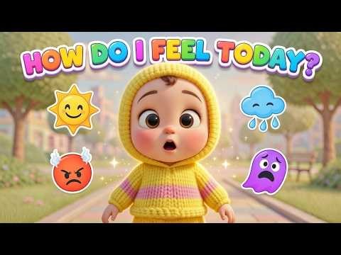 Feelings Song for Kids | Happy Sad Angry Scared | How Do I Feel Today?