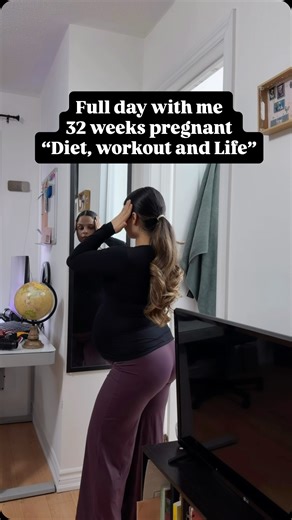 MKfitness | ONLINE FITNESS COACH on Instagram: "Realistic 🤍 FULL DAY OF EATING as 32 WEEK PREGNANT ⬇️ Meal 1 Oats: 30g Oats 1 scoop protein 1 date Strawberries MEAL 2 Egg bhurji 1 daal vali Roti SNACK : 2 Oranges MEAL 3: Chicken and rice ( split in 2) SNACK : �FRUITS MEAL 4: GAJRA DI SABJI 1 Roti 150g Cottage cheese TO GET A LINK TO LEGGIINGS 🎀, TYPE “ LINK “ in the comment sections . . . . . . . . #fulldayvlog #thirdtrimester #pregnancytips #healthyMama"