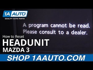 How do you reset the onboard computer of the Mazda 3?