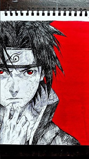 draw sasuke uchiha 🔥#animedrawing #sasuke #anime #sasukeuchiha #naruto #itachi