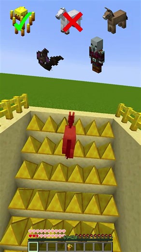 Minecraft Mobs vs Gold Spikes🏆 999IQ NOTHING Survives?! #minecraft #mc #minecraftshorts #brainrot