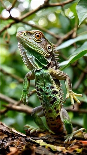 This Lizard Thinks He’s a Human! 😂🦎 #wildlife #lizard #naturesounds