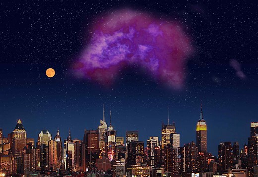 A Vast Molecular Cloud, Long Invisible, Is Discovered Near Solar System