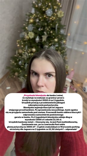 „Przychodzi blondynka do banku i mówi, że wylatuje na wakacje za granicę#shorts