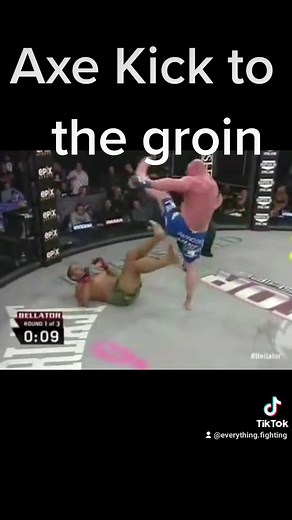 Axe Kick to the Groin #mmafighter #mma #fyp #viral #fighter #fight #unbelievable #brutal #foryoupage #nasty #kickboxing #funny #fail #groin #kick #accident