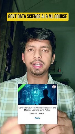 FREE AI & Data Science Course 2026 | Python + Machine Learning | Certificate + Internship | NIELIT