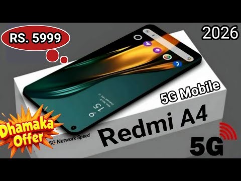 Redmi A4 5G New 5G Smartphone unboxsing⚡Best 5G Smartphone 2026⚡Jio 5G Smartphone 2026⚡JioPhone Next