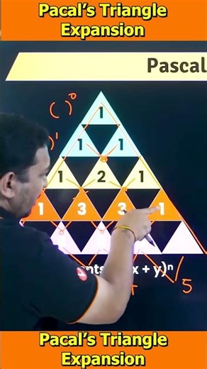 How to Use Pascal’s Triangle for Binomial Expansion #maths #jee #viral #shorts