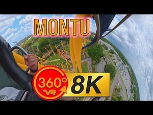 Incredible Inverted Coaster! Montu at Busch Gardens Tampa in 360 VR!