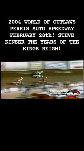 WORLD OF OUTLAWS 2004 Perris Auto Speedway! Amazing Racing! Steve Kinser THE KING. The years during THE KINGS REIGN! Brought to you by World of Outlaws #legendsneverdie #grassroots #autoracing #dailyinspiration | pronyne motorsports museum