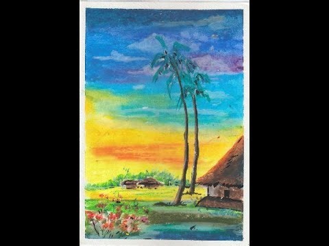 "How to Draw a Beautiful Landscape | Step by Step Tutorial"