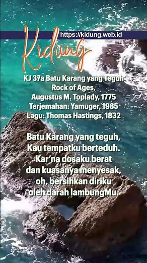 KJ 37a Batu Karang yang Teguh (Rock of Ages) - Kidung Jemaat