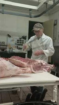 Cutting up a pig