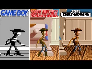 Toy Story 1 (1995) Game Boy vs SNES vs Sega Genesis (Best Graphics Comparison)