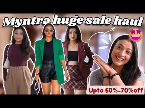 🛍️Myntra Sale Haul Upto 50%-70% Off Haul🛍️ Boots,Pants,sweaters and more Haul🛍️