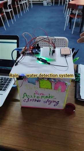 Dry Clothes Saver from Rain ☔ | Rain Water Detection System using #arduino & #raindetectionsystem