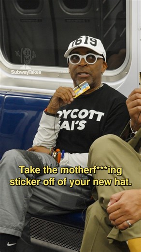707K views · 27K reactions | Take the sticker off your hat!! Feat Spike Lee #fashion #SpikeLee #nyc | SubwayTakes | Facebook