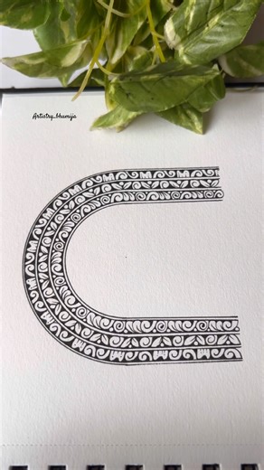 Half mandala tutorial | Mandala patterns and design | doodle #creativeart #mandaladrawing #shorts