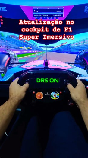 Atualização no Cockpit de F1, agora está ultra imersivo pilotar nele. #logitech #g27 #F1 #race #top