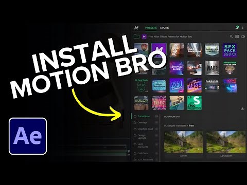 How to Install Motion Bro in After Effects