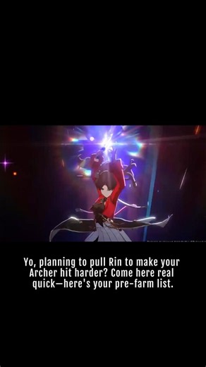 Rin Tohsaka – Pre-Farm Guide #tohsakarin #hsrxfate #fate #hsrguide #honkaistarrail #fyp