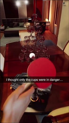 This Ping Pong Shot Went Wrong #shorts #challenge