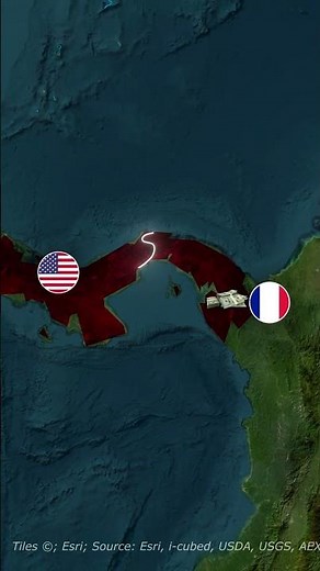 Why the Panama Canal Changed the World 🌎🚢 #geography #map