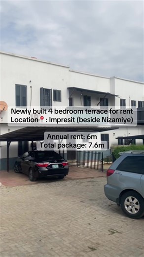 Newly Built 4 Bedroom Terrace for Rent in Abuja